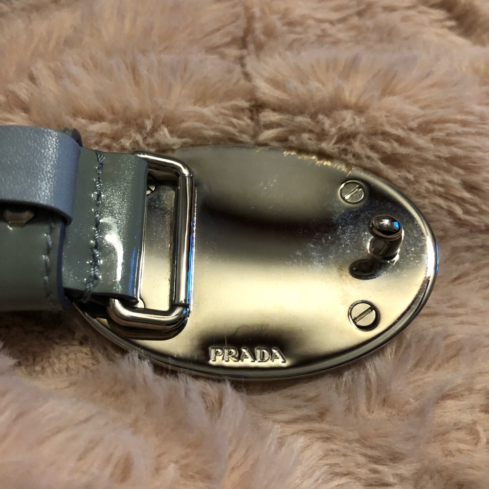 Prada Saffiano Leather Buckle Belt - Picture 2 of 6